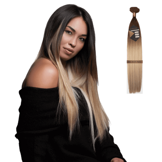 10" Bohyme Luxe - Machine Tied Weft - Silky Straight - 1 - BL - ST - 10 - 1