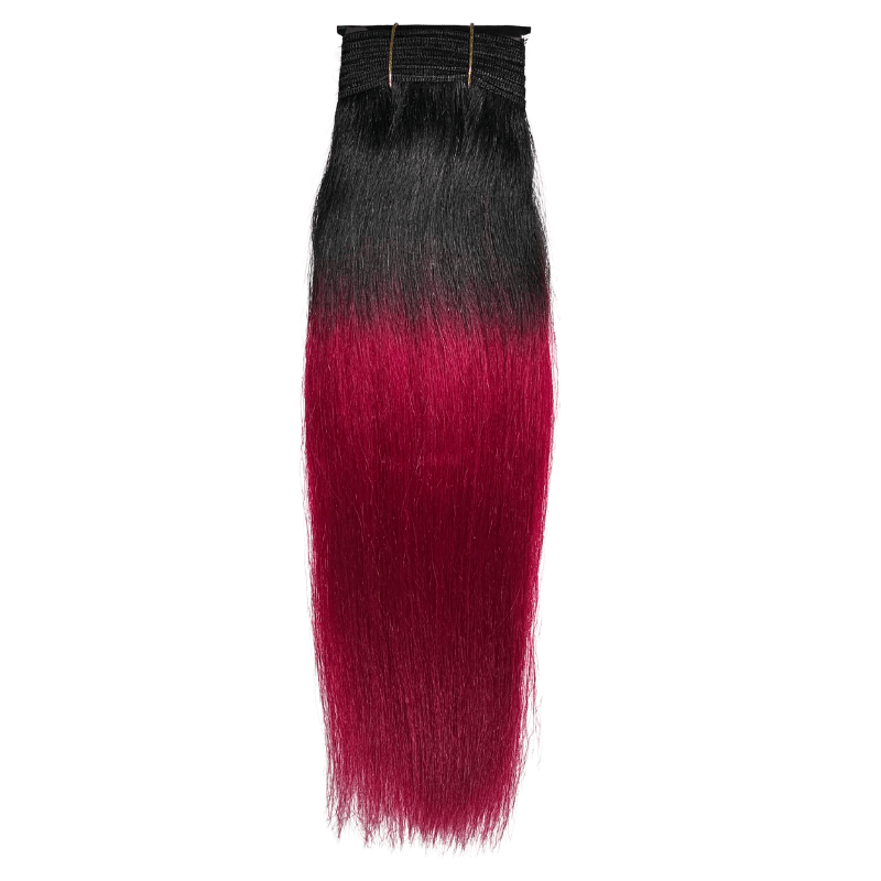 10" Straight Yaki Weave - T1B - BURG - OX - YK - 10 - T1B/BURG