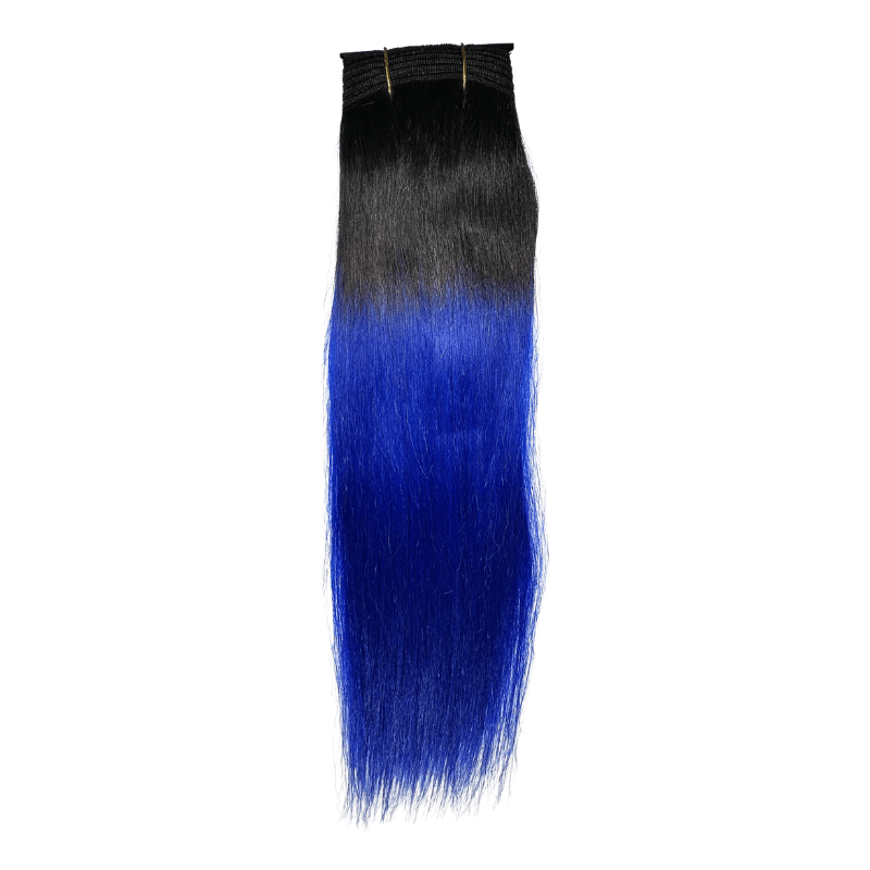 10" Straight Yaki Weave - T1B - BLUE - OX - YK - 10 - T1B/BLUE