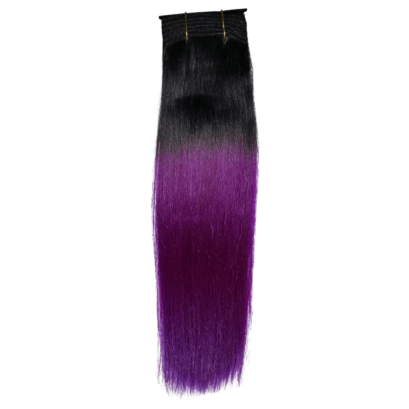 10" Straight Yaki Weave - T1B - PURPLE - OX - YK - 10 - T1B/PURPLE