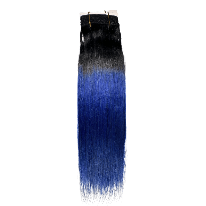 10" Straight Yaki Weave - T1B - ROYALBLUE - OX - YK - 10 - T1B/ROYALBLUE