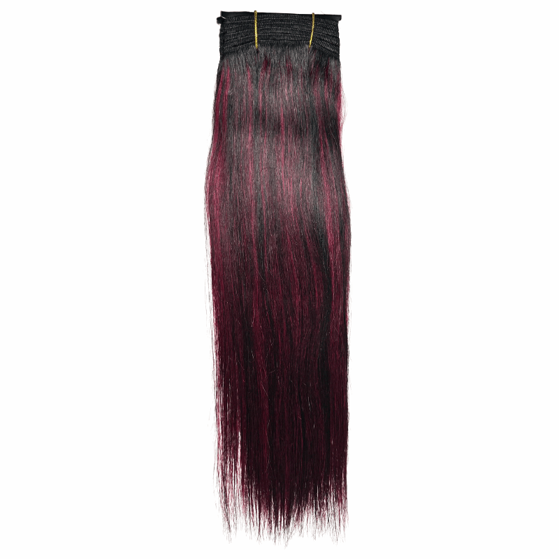 10" Straight Yaki Weave - D1B - BURG - OX - YK - 10 - D1B/BURG