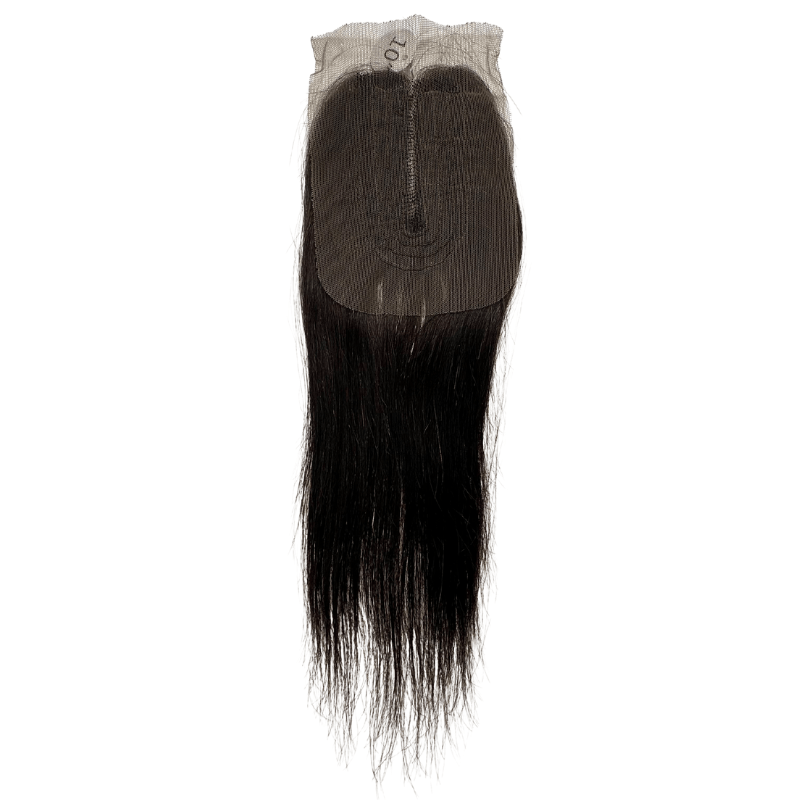 12" - 14" - 16" 3 Straight Bundles 9A + 4"x 4" U - Shaped Lace Front Closure - NATURAL - OR3SU - 12 - 14 - 16 - NATURAL