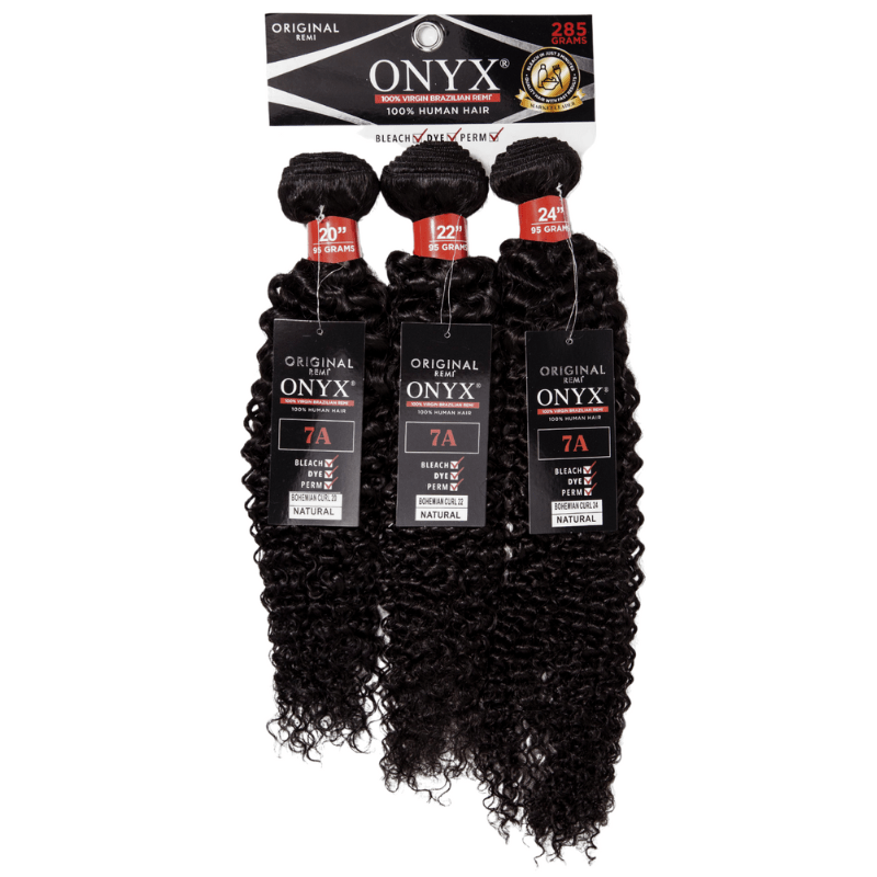 14" - 16" - 18" 3 Bundles - Bohemian Curl - NATURAL BLACK - OX3BO - 14 - 16 - 18 - NATURALBLACK