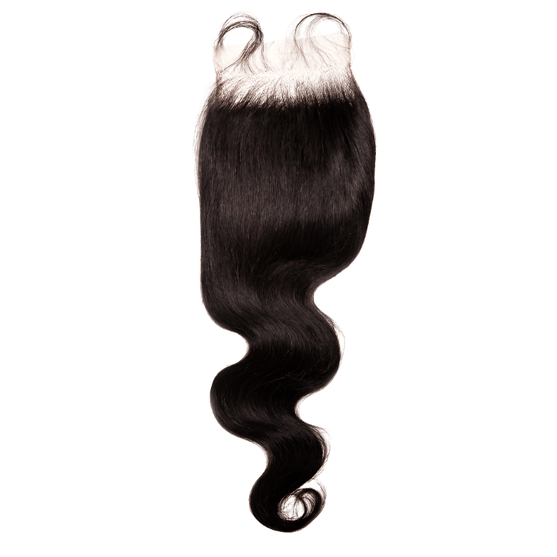 18" - 20" - 22" 3 Body Wave Bundles + 4" x 5" Pre - Plucked HD Lace Closure With Baby Hair - NATURAL - OR3BC - 18 - 20 - 22 - NATURAL