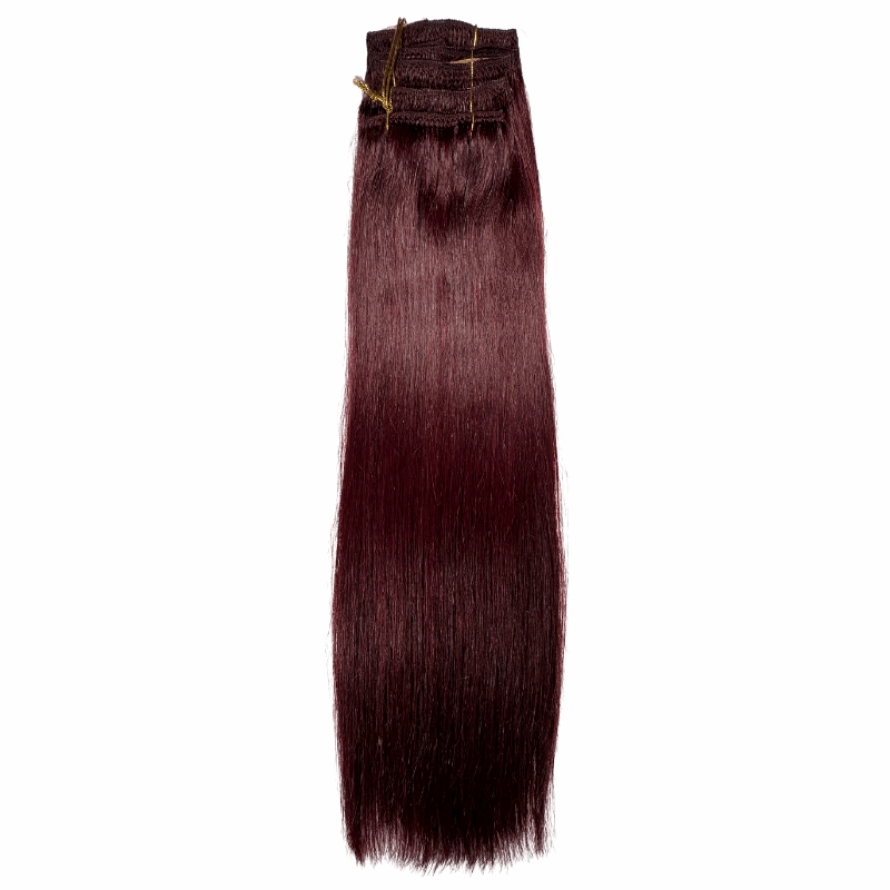 18" 7 Piece Clip Ins - Straight - 99J - 7P - CP - 18 - 99J