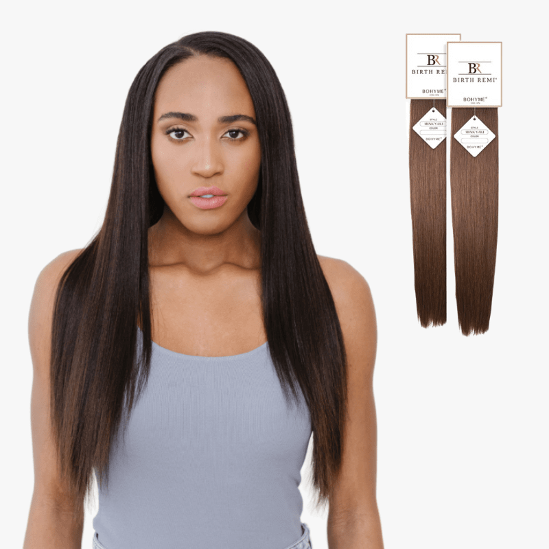 18" Bohyme Birth Remi - Machine Tied Weft - Mink Yaki - 1 - BRMYK - 18 - 1
