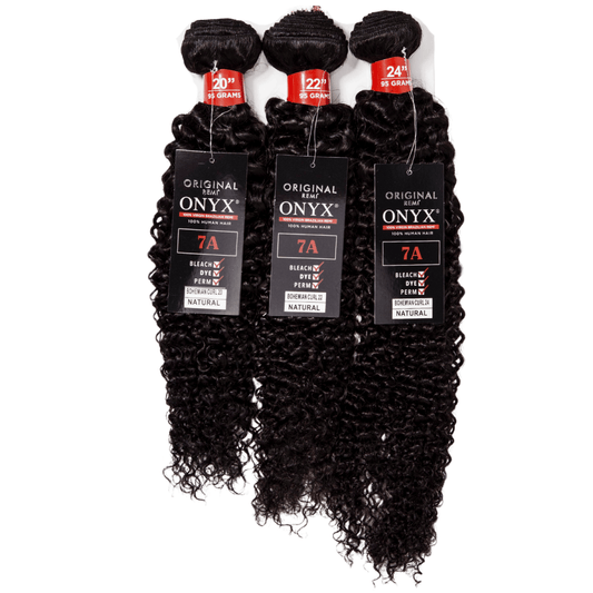 3 Bundles - Bohemian Curl - NATURAL BLACK - OX3BO - 10 - 12 - 14 - NATURALBLACK