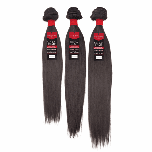 3 Bundles - Straight - NATURAL - OR3DS - 10 - 12 - 14 - NATURAL