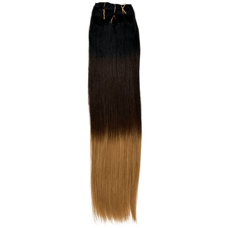 7 Piece Clip Ins - Straight - 18" - T1B/4/27 - BD7PC - 18 - T1B/4/27