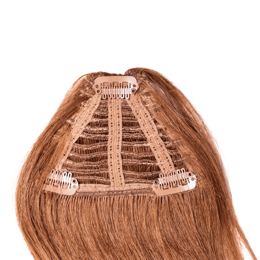 8" Bohyme Classic - Hand Tied Bang Piece - Ashland - FINAL SALE - 6 - FH104 - ASHLAND - 6