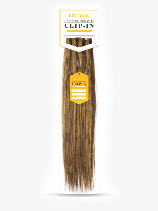 Bohyme Classic - Hand Tied Skin Weft Clip In - Silky Straight - FINAL SALE