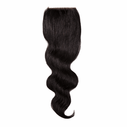 Hand Tied Closure 4" x 4" - Body Wave - NATURAL - CLOBW - 10 - NATURAL
