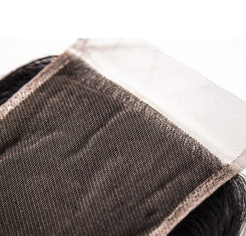 Hand Tied Closure 4" x 4" - Deep Wave - NATURAL - CLODW - 10 - NATURAL