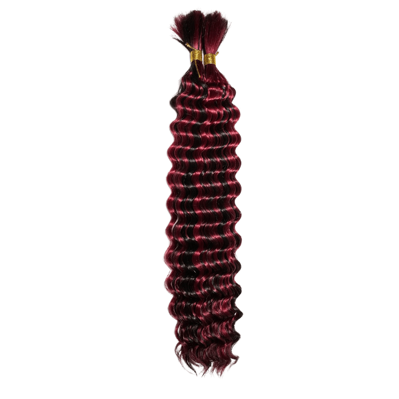 Italian Curly Braiding - Bulk - FINAL SALE - H1B/BURG - BDITB - 20 - H1B/BURG