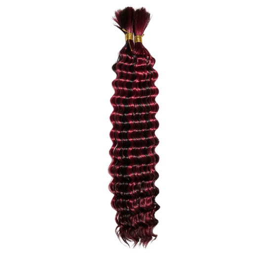 Italian Curly Braiding - Bulk - FINAL SALE - H1B/BURG - BDITB - 20 - H1B/BURG