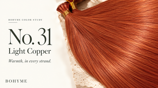 Bohyme Color #31: Light Copper Hair Extensions for Autumn