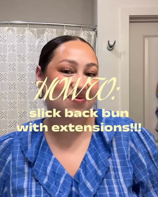 How to Style a Sleek Bun with Bohyme Hair Extensions—Without Showing the Wefts