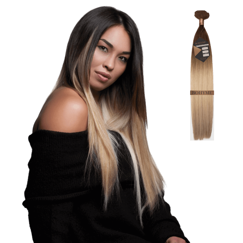 10" Bohyme Luxe - Machine Tied Weft - Silky Straight - 1 - BL - ST - 10 - 1