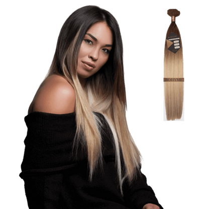 10" Bohyme Luxe - Machine Tied Weft - Silky Straight - 1 - BL - ST - 10 - 1