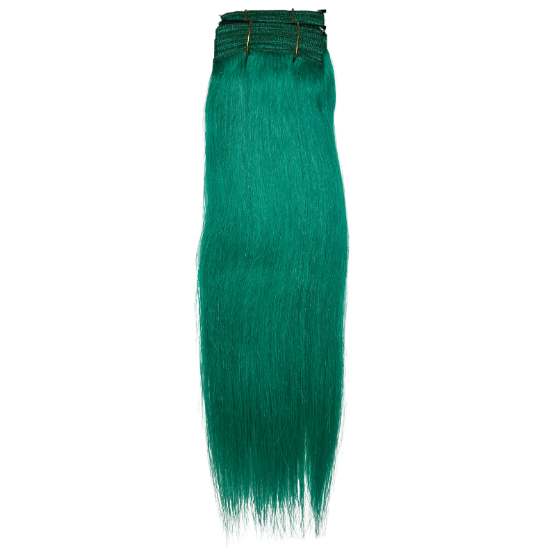 10" Straight Yaki Weave - GREEN - OX - YK - 10 - F - GREEN