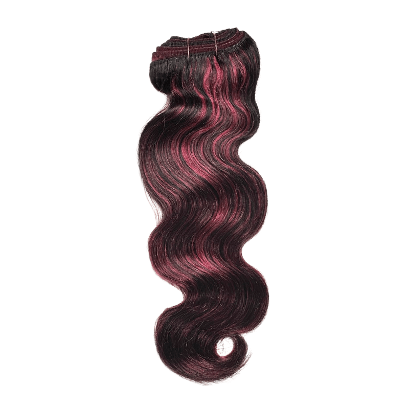 12" Body Wave Weave - D1B - BURG - OX - BW - 12 - D1B/BURG