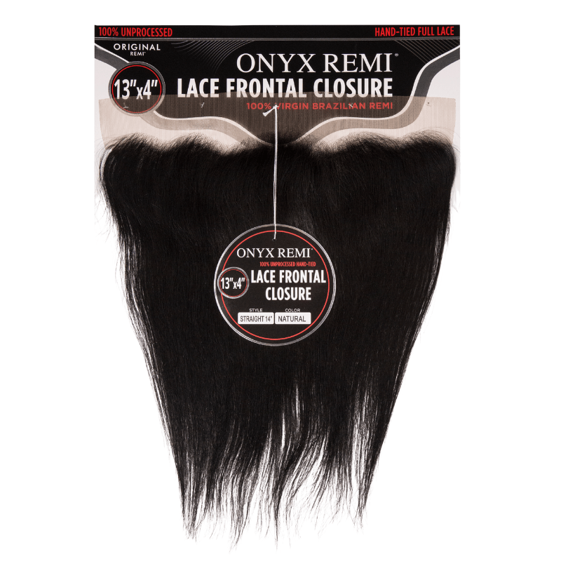 12" Hand - Tied Lace Frontal 13" x 4" - Straight - NATURAL - OXLFS - 12 - NATURAL