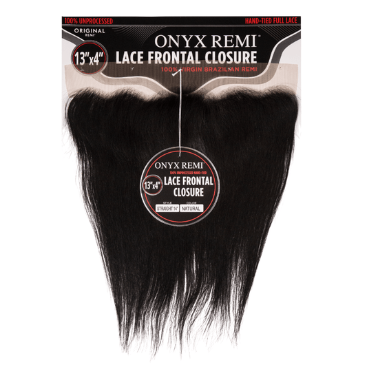 12" Hand - Tied Lace Frontal 13" x 4" - Straight - NATURAL - OXLFS - 12 - NATURAL