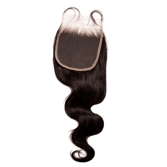 14" - 16" - 18" 3 Body Wave Bundles 9A + 4" x 4" U - Shaped Lace Front Closure - NATURAL - OR3BU - 14 - 16 - 18 - NATURAL