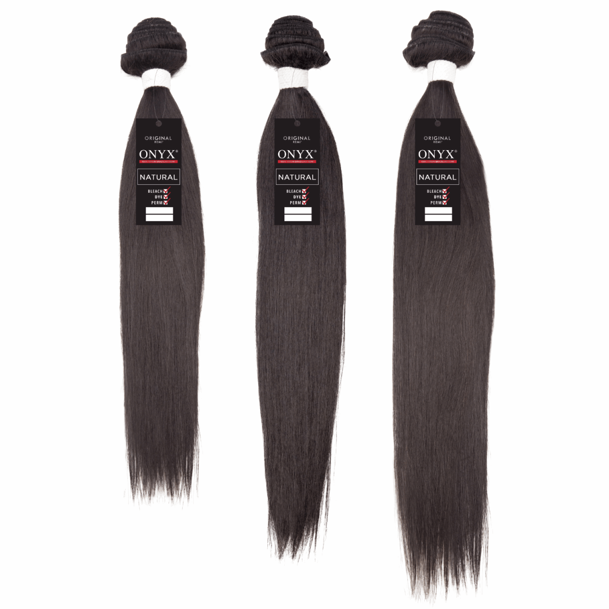 14" - 16" - 18" 3 Bundles - Straight - NATURAL - OX3DS - 14 - 16 - 18 - NATURAL
