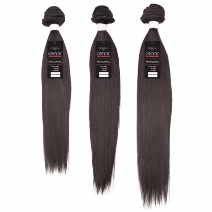 14" - 16" - 18" 3 Bundles - Straight - NATURAL - OX3DS - 14 - 16 - 18 - NATURAL