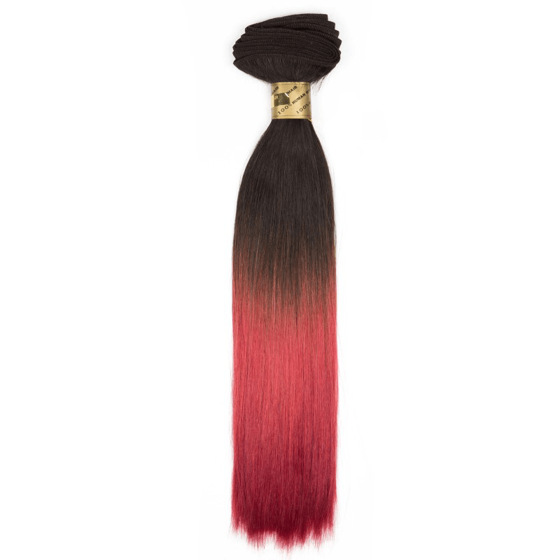 Red Machine Tied Wefts - Silky Straight