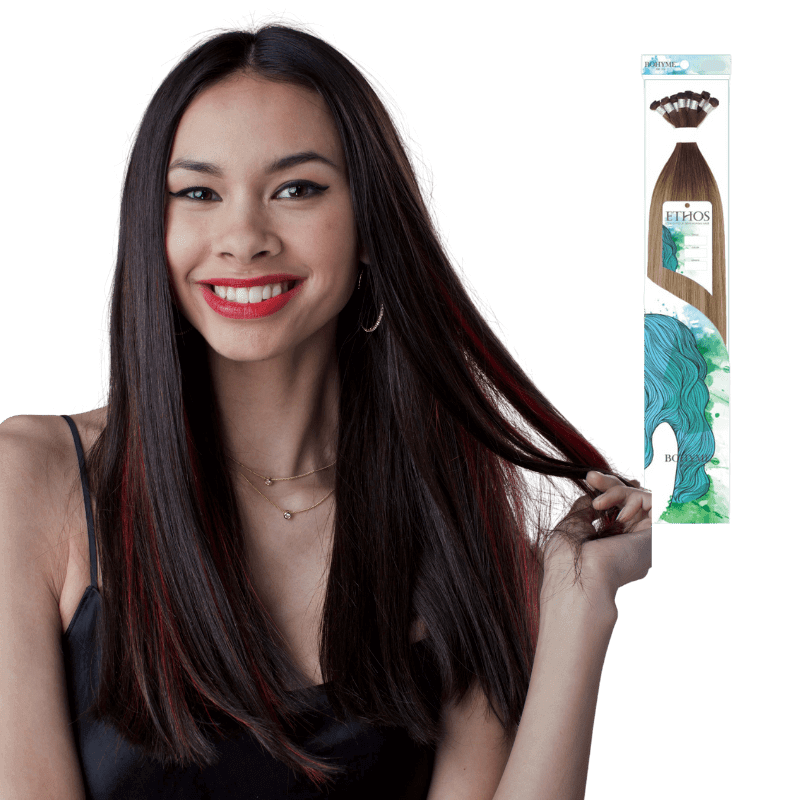 14" Bohyme Ethos - Hand Tied Weft - Silky Straight - Single Weft - 1 - BEHSTIW - 14 - 1