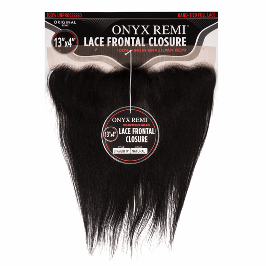 14" Hand - Tied Lace Frontal 13" x 4" - Straight - NATURAL - OXLFS - 14 - NATURAL