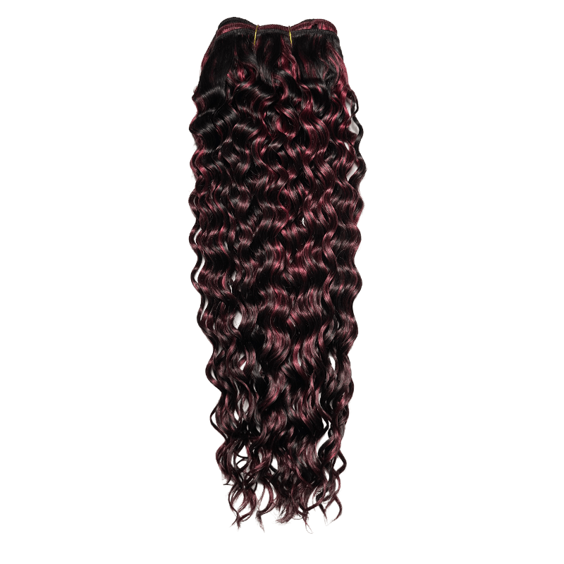 14" Italian Curly Weave - D1B - BURG - OXITA - 14 - D1B/BURG