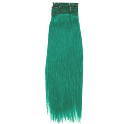 14" Straight Yaki Weave - GREEN - OX - YK - 14 - F - GREEN
