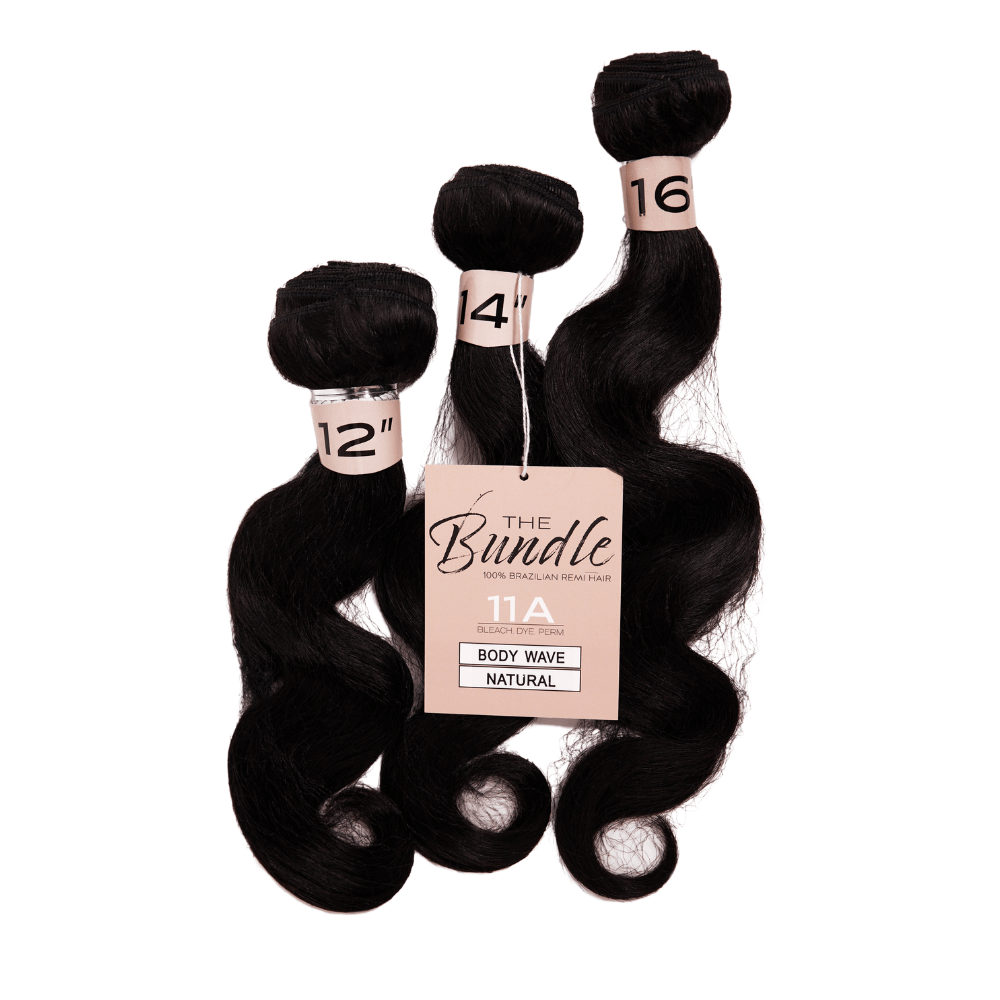 16" - 18" - 20" The Bundle - 3 Bundles - Body Wave - 11A - NATURAL - TB3BW - 16 - 18 - 20 - NATURAL