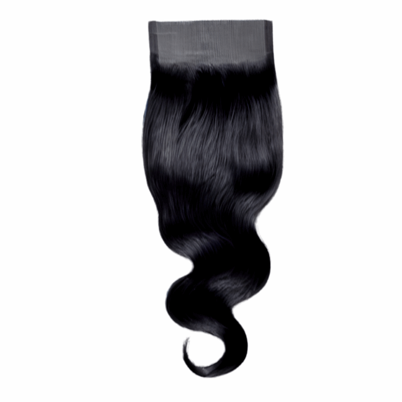 16" Hand Tied Closure 4" x 4" - Body Wave - NATURAL - CLOBW - 16 - NATURAL