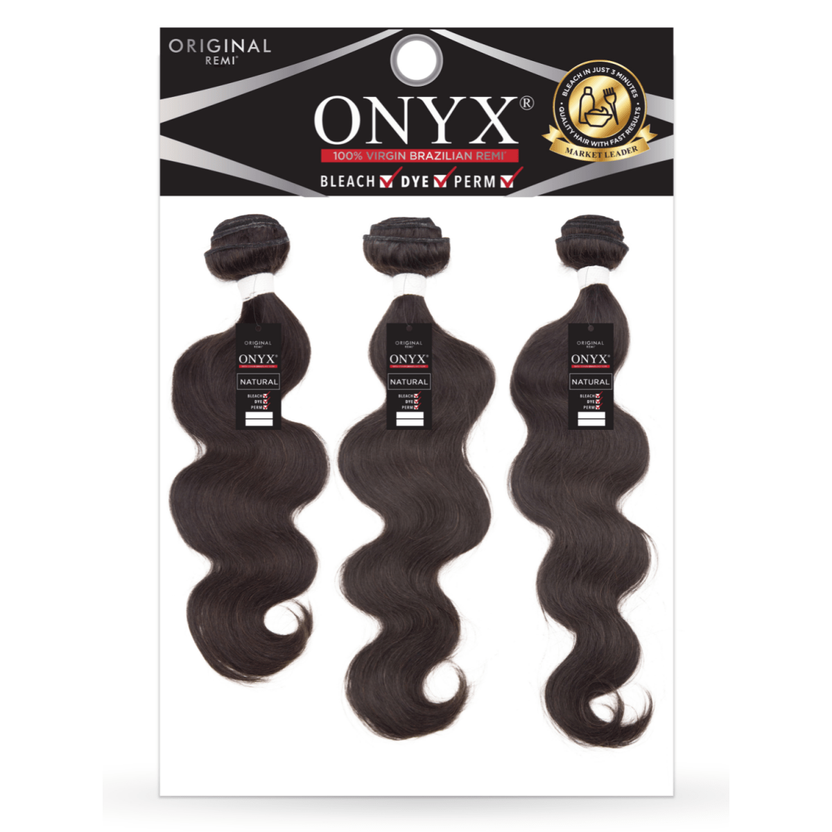 18" - 20" - 22" 3 Bundles - Body Wave - NATURAL - OX3DB - 18 - 20 - 22 - NATURAL