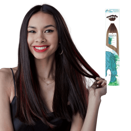 18" Bohyme Ethos - Hand Tied Weft - Silky Straight - Single Weft - 1 - BEHSTIW - 18 - 1