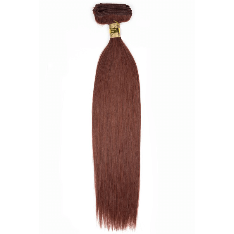 Red Machine Tied Wefts - Silky Straight