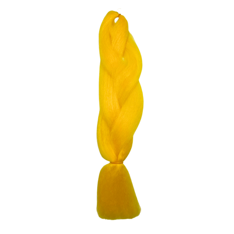 20" Kanekalon Silky Braiding - YELLOW - PR - BR - Yellow