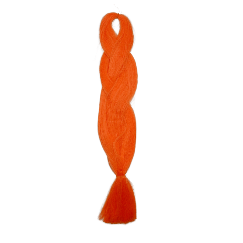 20" Kanekalon Silky Braiding - ORANGE - PR - BR - Orange