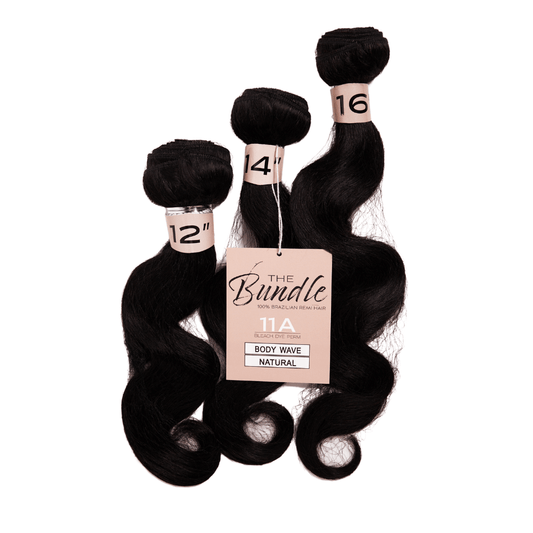 22" - 24" - 26" The Bundle - 3 Bundles - Body Wave - 11A - NATURAL - TB3BW - 22 - 24 - 26 - NATURAL