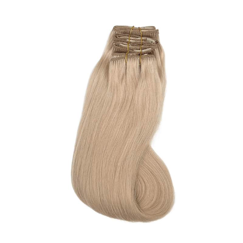 22" Bohyme Essential - 7 Piece Clip Ins - Silky Straight - GREY BLONDE - BO7SS - 22 - GREYBLONDE