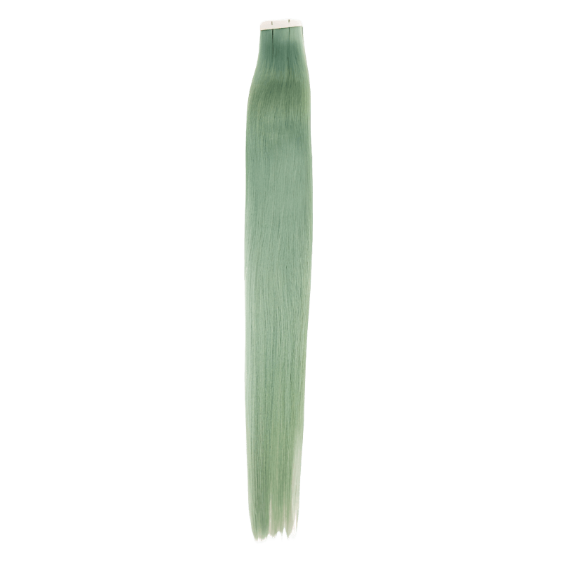 22" Bohyme Essential - Standard Tape Ins - Silky Straight - EMERALD - SW - AD - 22 - EMERALD