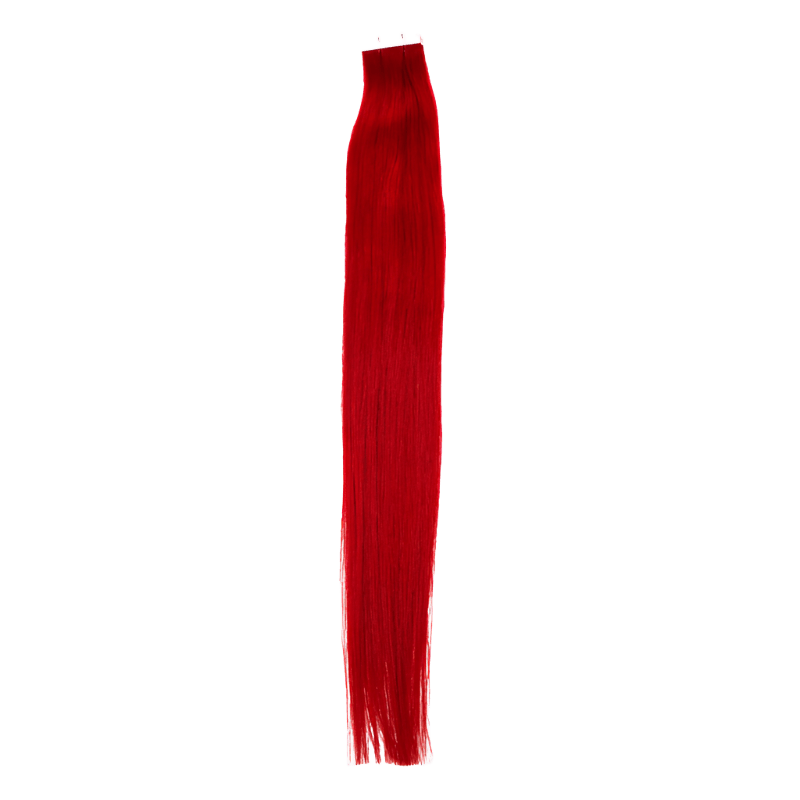 22" Bohyme Essential - Standard Tape Ins - Silky Straight - FIRE ENGINE RED - SW - AD - 22 - FIREENGINERED