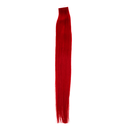 22" Bohyme Essential - Standard Tape Ins - Silky Straight - FIRE ENGINE RED - SW - AD - 22 - FIREENGINERED