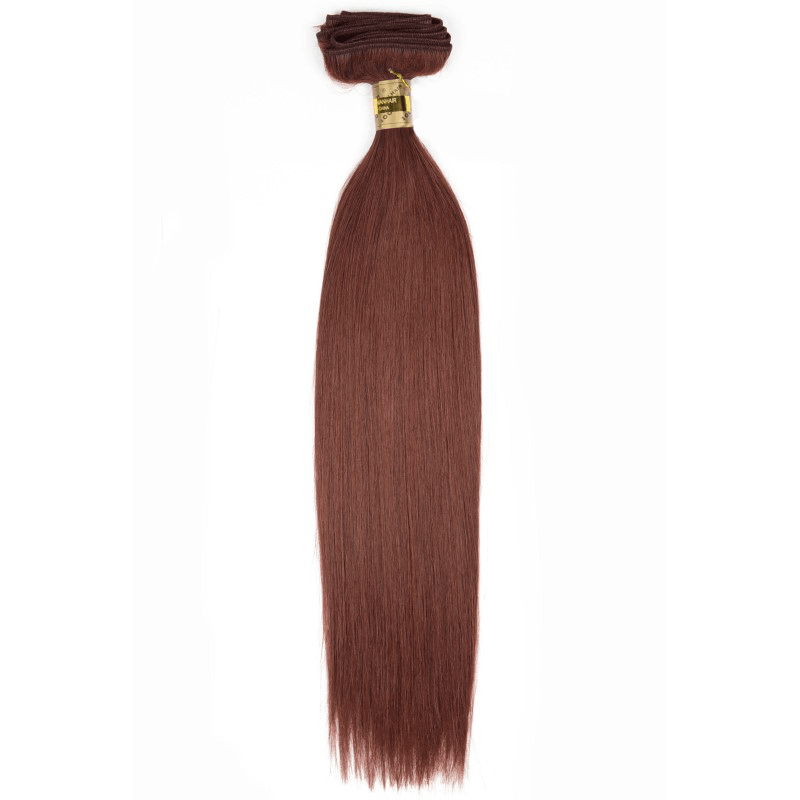 Red Machine Tied Wefts - Silky Straight