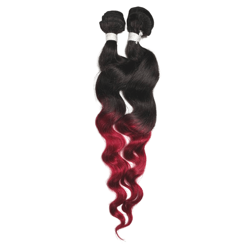 22" Pure Remi 2 Piece Bundles - Spiral Wave - Final Sale - T1B/BURG - NA2SW - 22 - T1B/BURG